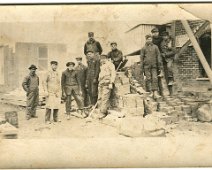 Alma_Pump_Station_2 Nothing is written on this photo, but it appears to be workmen repairing / rebuilding the Alma Pump Station after it blew up in 1914. Collection of Earl &...